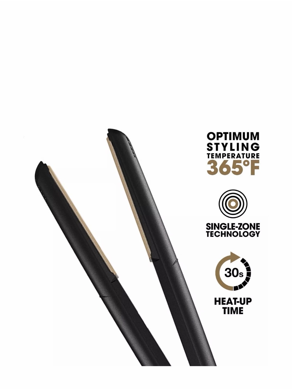 ghd original Black Flat Iron with Gold Styling Plates - Picture 4 of 8